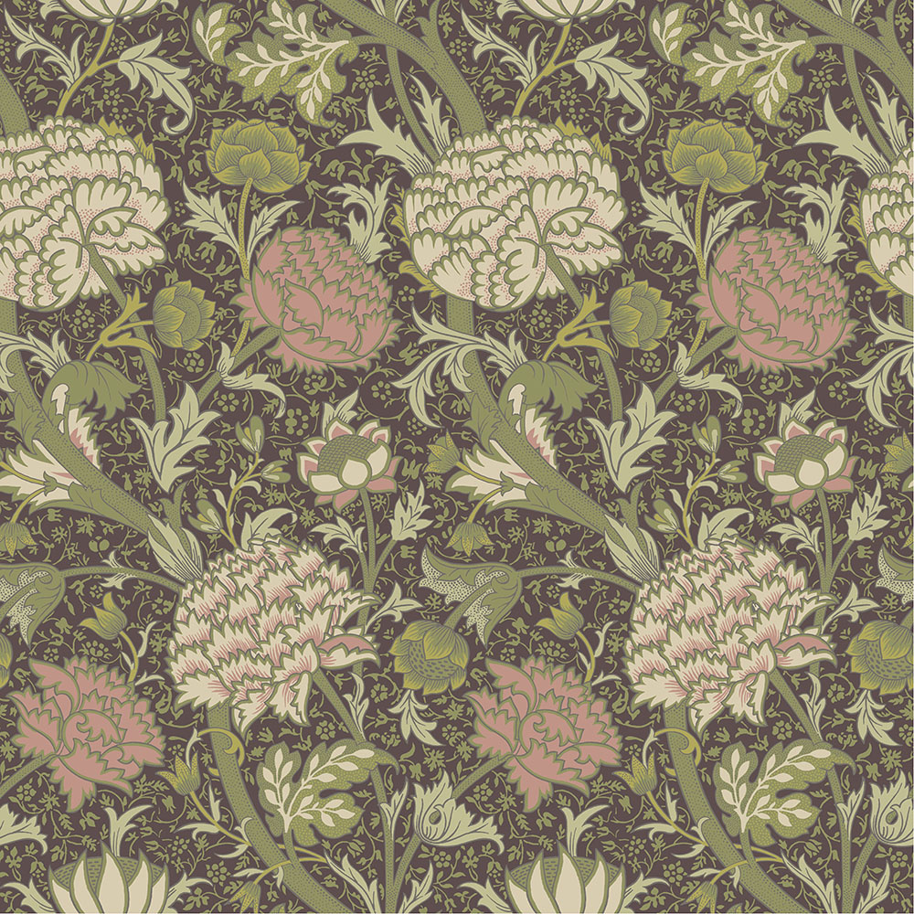Dutch Wallcoverings Hidden Treasures - Cray Groen/Roze