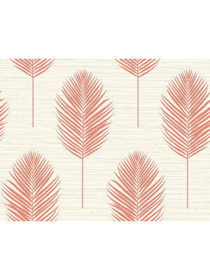 Dutch Wallcoverings Inlay Bali Fern Beige/Coral