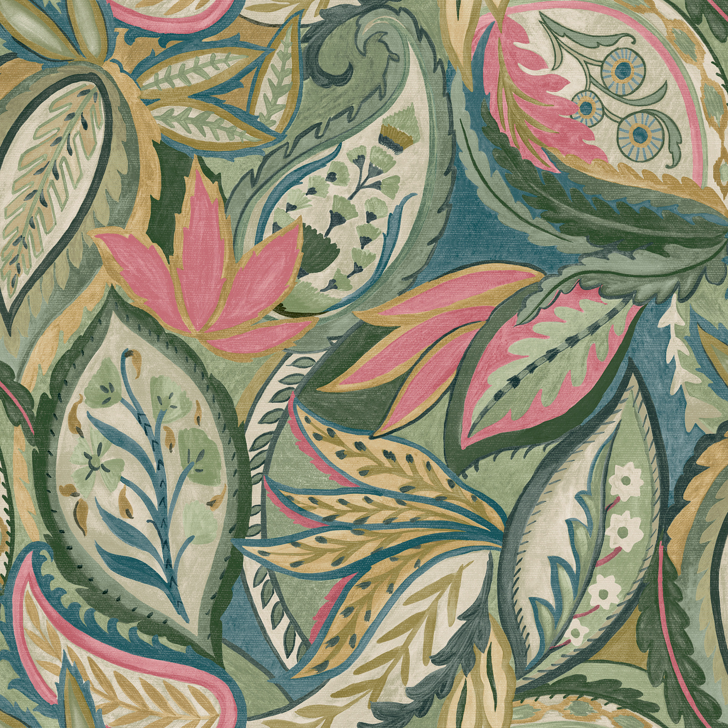 Dutch Wallcoverings Xanadu - Amaira Pink afbeelding