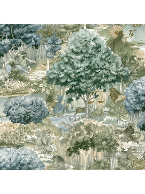 Dutch Wallcoverings Xanadu - Zodiac Blue Green Dutch Wallcoverings Xanadu - Zodiac Blue Green