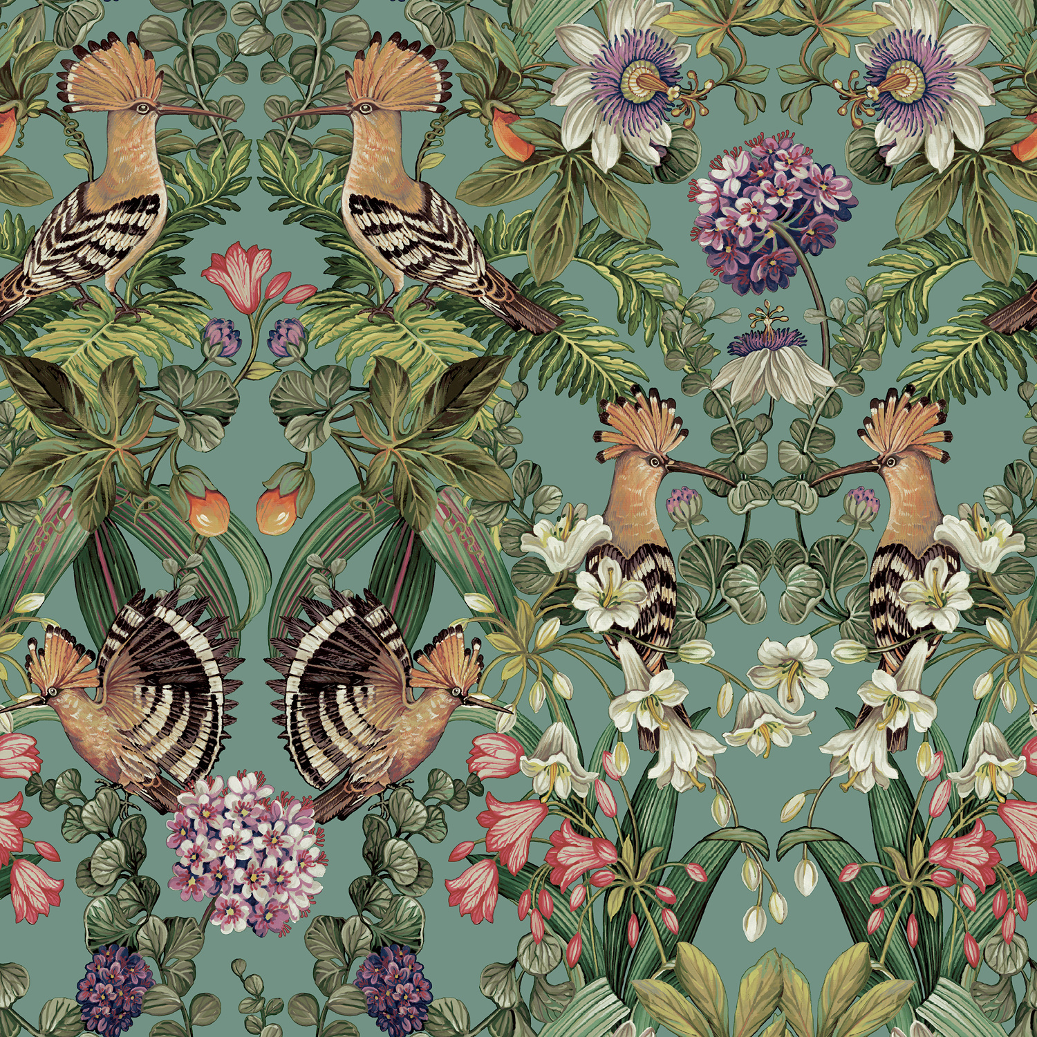 Dutch Wallcoverings Xanadu - Marimo Soft Teal afbeelding