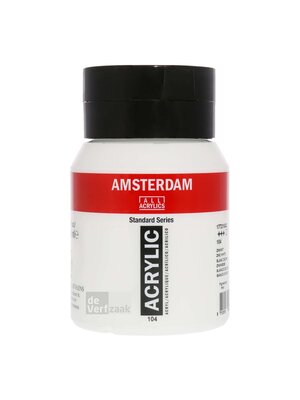 Royal Talens Amsterdam Acrylverf 500 ml - Zinkwit 104