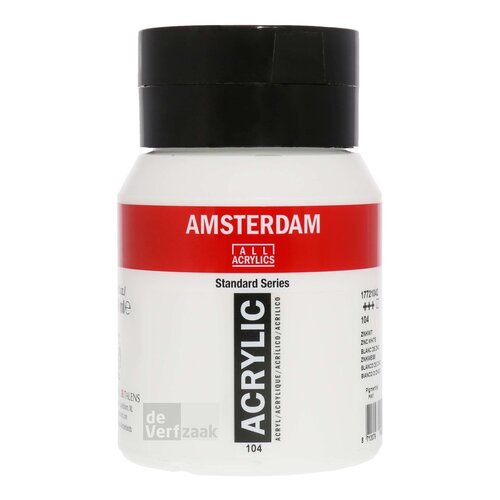 Royal Talens Amsterdam Acrylverf 500 ml - Zinkwit 104