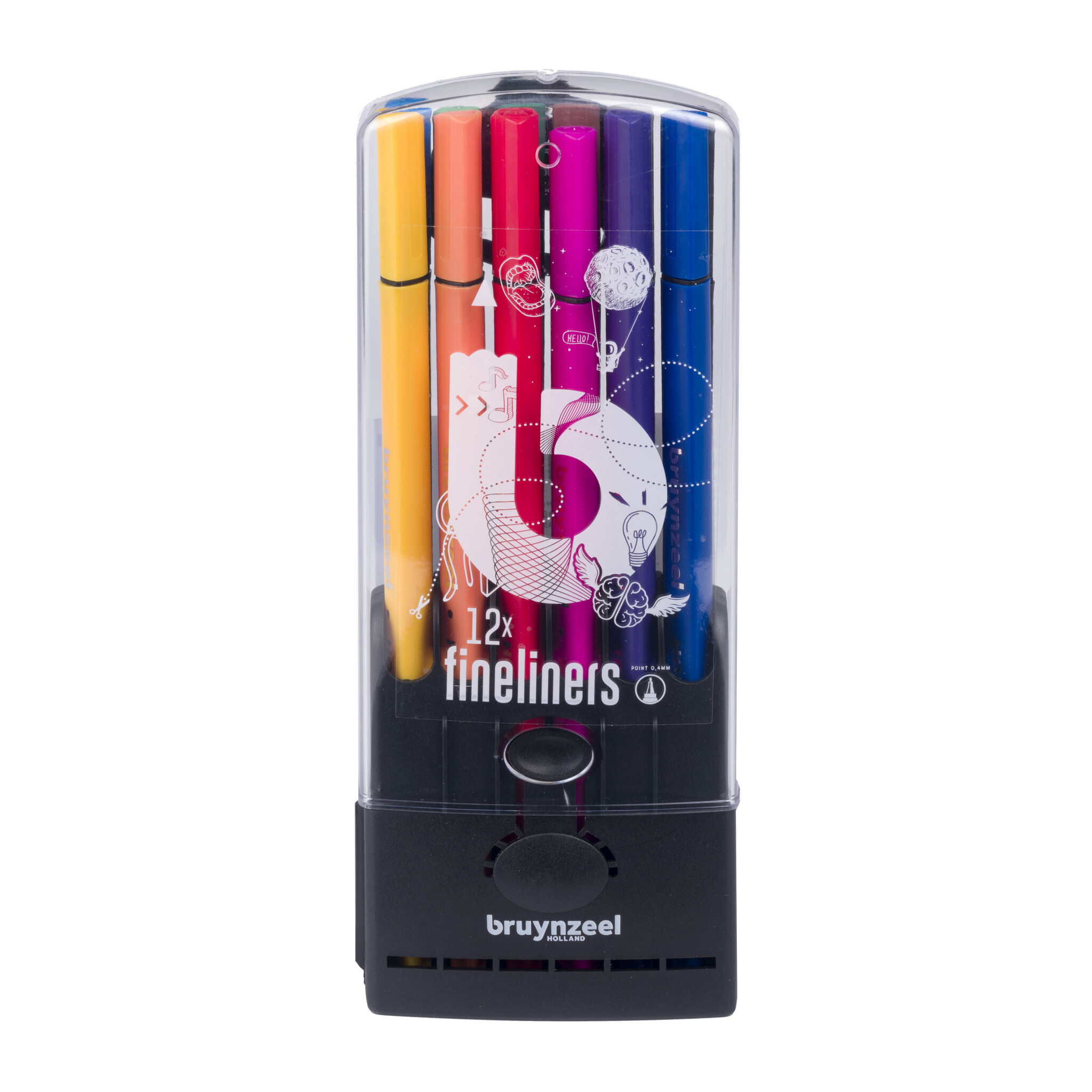 Bruynzeel Fineliner etui 12 stuks afbeelding