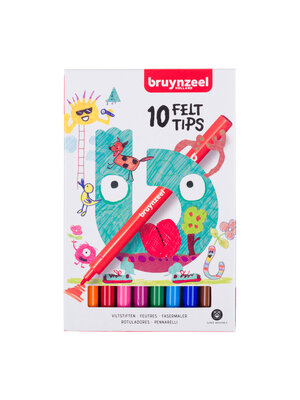 Bruynzeel Kids viltstiften - 10 stuks