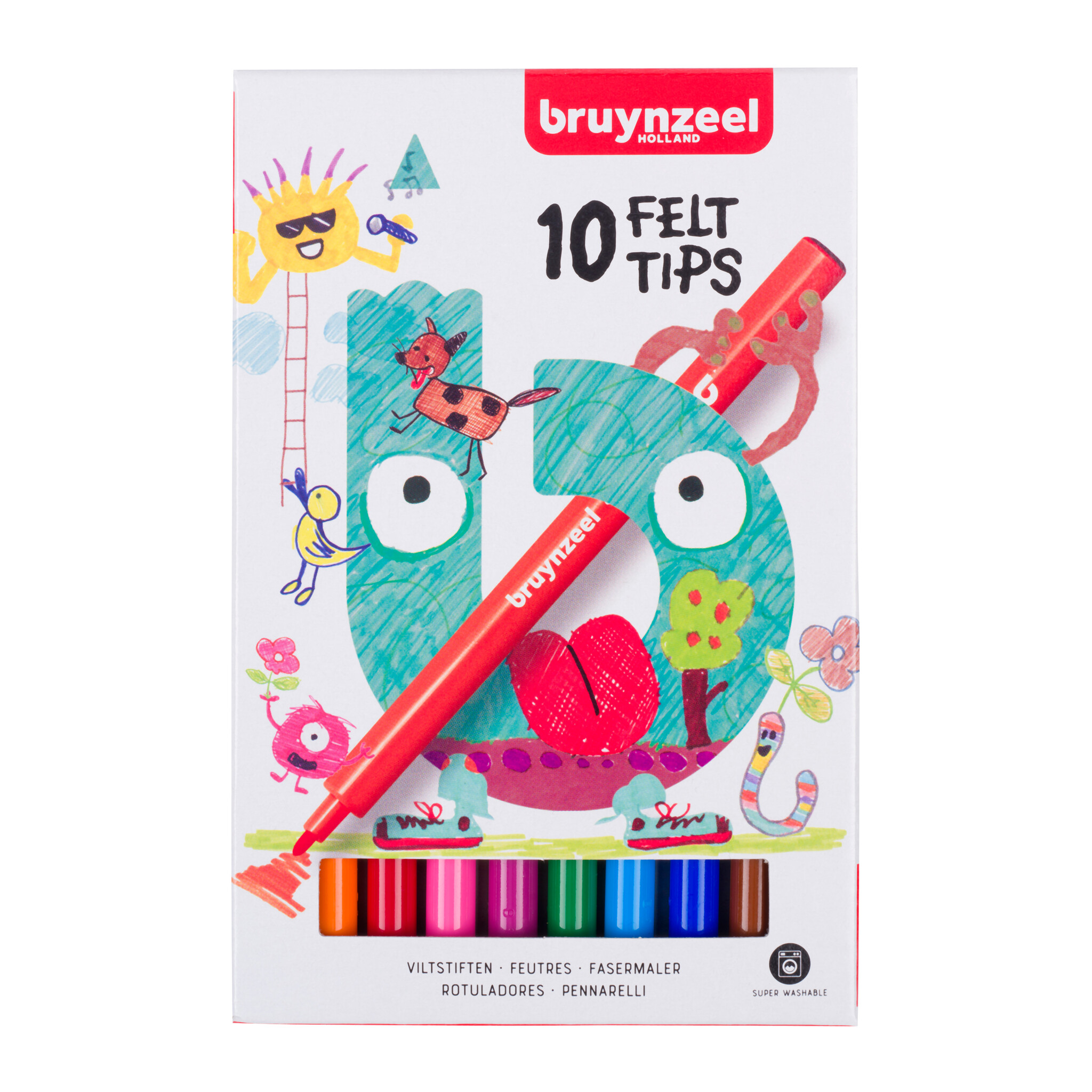 Bruynzeel Kids viltstiften - 10 stuks afbeelding