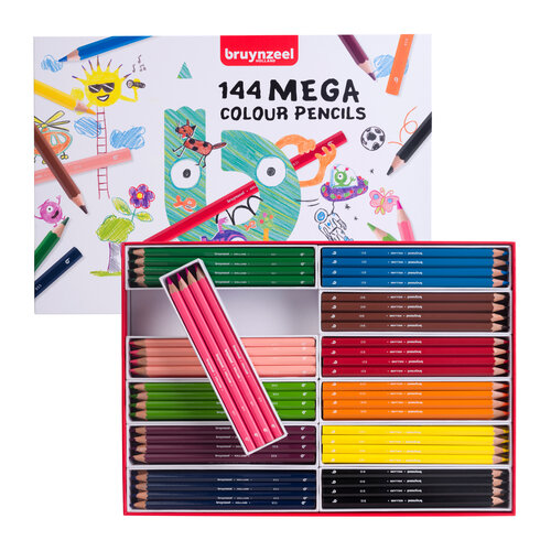 Bruynzeel Mega kleurpotlodenset - 12 x 12 kleuren
