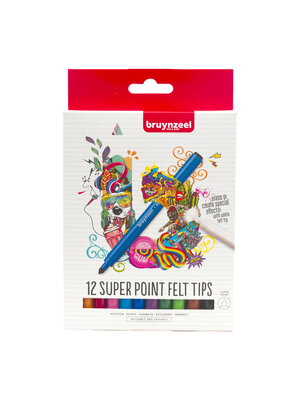 Bruynzeel Super Point 12 viltstiften
