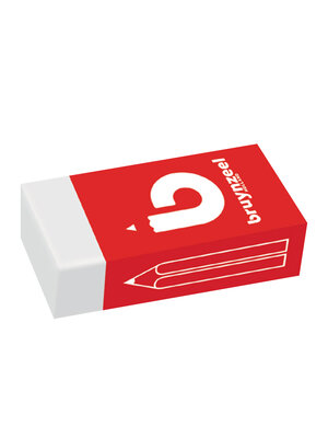 Bruynzeel Vlakgum middelgroot - 36 stuks Bruynzeel Vlakgum middelgroot - 36 stuks