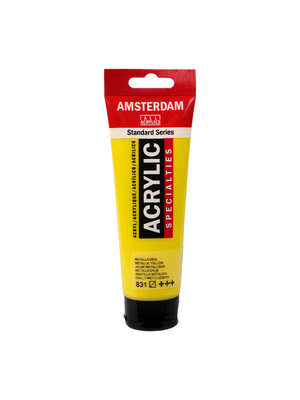 Royal Talens Amsterdam Standard Series Acrylverf Tube 120 ml - Metallicgeel 831 Royal Talens Amsterdam Standard Series Acrylverf Tube 120 ml - Metallicgeel 831