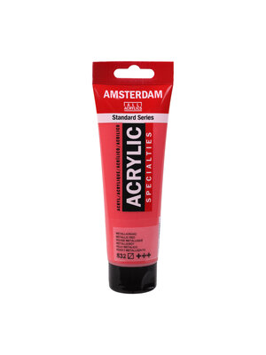 Royal Talens Amsterdam Standard Series Acrylverf Tube 120 ml - Metallicrood 832