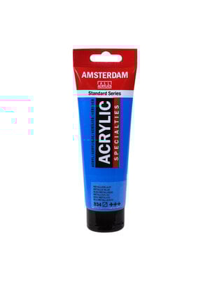 Royal Talens Amsterdam Standard Series Acrylverf Tube 120 ml - Metallicblauw 834