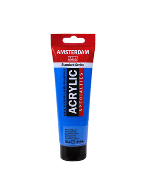 Royal Talens Amsterdam Standard Series Acrylverf Tube 120 ml - Metallicblauw 834