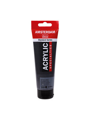 Royal Talens Amsterdam Standard Series Acrylverf Tube 120 ml - Metallic Zwart 850