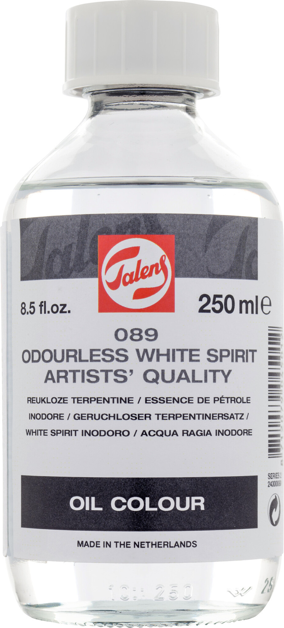 Talens Reukloze Terpentine 089 Fles 250 ml afbeelding