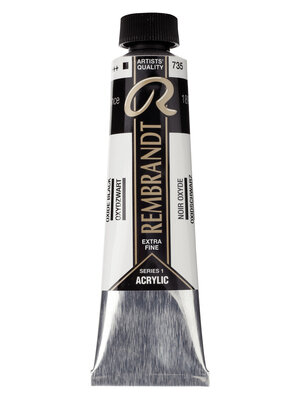 Rembrandt Acrylverf Tube 40 ml - Oxydzwart 735