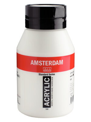 Amsterdam Acrylverf - 1000 ml - Titaanwit 105 Amsterdam Acrylverf - 1000 ml - Titaanwit 105