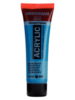 Royal Talens Amsterdam Standard Series Acrylverf Tube 20 ml - Briljantblauw 564 Royal Talens Amsterdam Standard Series Acrylverf Tube 20 ml - Briljantblauw 564