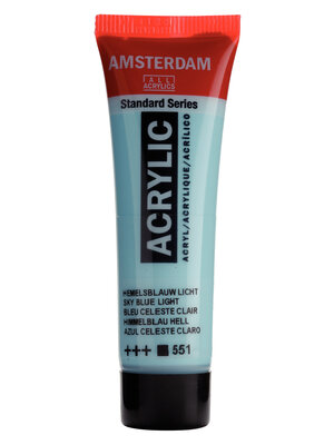 Amsterdam Acrylverf - 20 ml - Hemelsblauw Licht 551 Amsterdam Acrylverf - 20 ml - Hemelsblauw Licht 551