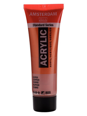 Royal Talens Amsterdam Standard Series Acrylverf Tube 20 ml - Koper 805 Royal Talens Amsterdam Standard Series Acrylverf Tube 20 ml - Koper 805