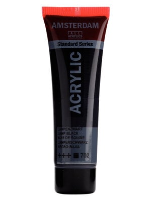 Royal Talens Amsterdam Standard Series Acrylverf Tube 20 ml - Lampenzwart 702