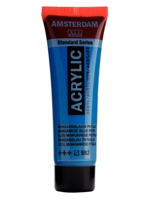 Royal Talens Amsterdam Standard Series Acrylverf Tube 20 ml - Mangaanblauw Phtalo 582 Royal Talens Amsterdam Standard Series Acrylverf Tube 20 ml - Mangaanblauw Phtalo 582