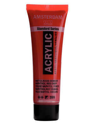 Royal Talens Amsterdam Standard Series Acrylverf Tube 20 ml - Naftolrood Donker 399 Royal Talens Amsterdam Standard Series Acrylverf Tube 20 ml - Naftolrood Donker 399