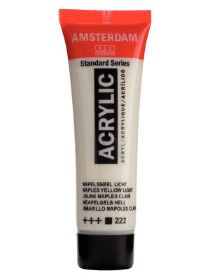 Amsterdam Acrylverf - 20 ml - Napelsgeel Licht 222 Amsterdam Acrylverf - 20 ml - Napelsgeel Licht 222