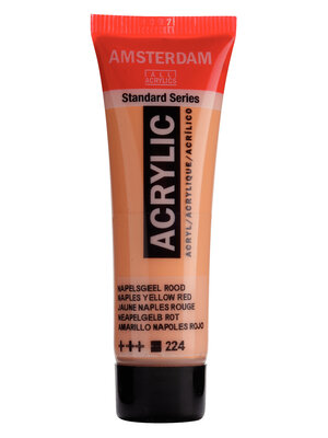Royal Talens Amsterdam Standard Series Acrylverf Tube 20 ml - Napelsgeel Rood 224 Royal Talens Amsterdam Standard Series Acrylverf Tube 20 ml - Napelsgeel Rood 224