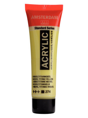 Royal Talens Amsterdam Standard Series Acrylverf Tube 20 ml - Nikkeltitaangeel 274 Royal Talens Amsterdam Standard Series Acrylverf Tube 20 ml - Nikkeltitaangeel 274
