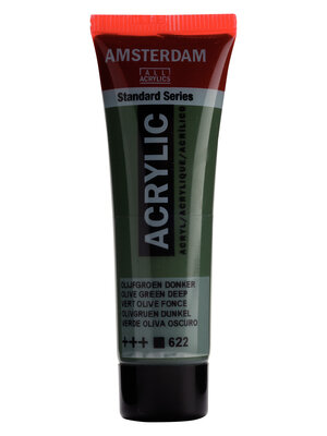 Amsterdam Acrylverf - 20 ml - Olijfgroen Donker 622 Amsterdam Acrylverf - 20 ml - Olijfgroen Donker 622