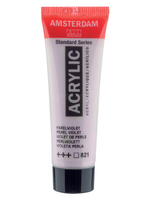 Royal Talens Amsterdam Standard Series Acrylverf Tube 20 ml - Parelviolet 821 Royal Talens Amsterdam Standard Series Acrylverf Tube 20 ml - Parelviolet 821
