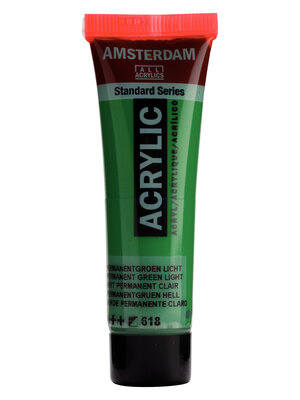 Amsterdam Acrylverf -  20 ml - Permanentgroen Licht 618