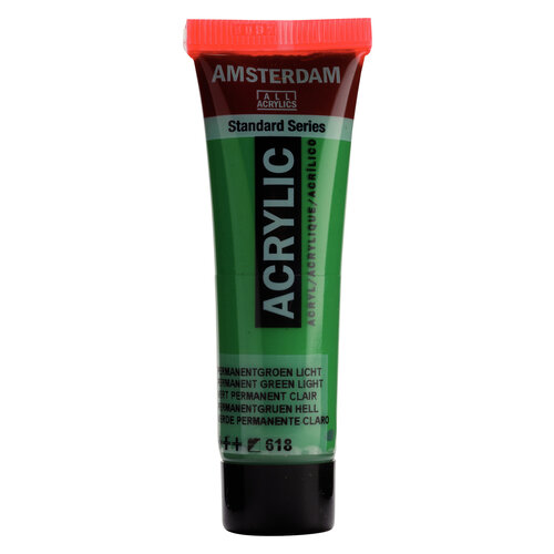 Royal Talens Amsterdam Standard Series Acrylverf Tube 20 ml - Permanentgroen Licht 618