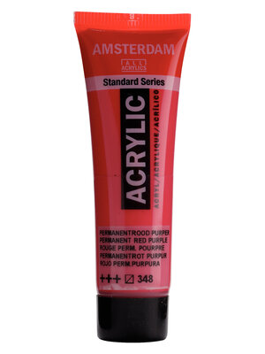 Amsterdam Acrylverf -  20 ml - Permanentrood Purper 348