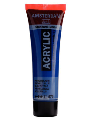 Amsterdam Acrylverf - 20 ml - Phtaloblauw 570 Amsterdam Acrylverf - 20 ml - Phtaloblauw 570