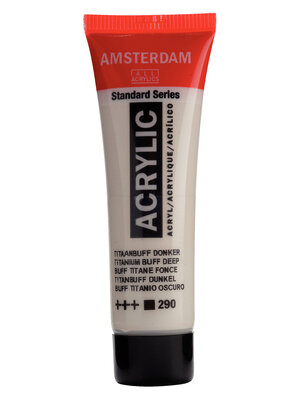 Royal Talens Amsterdam Standard Series Acrylverf Tube 20 ml - Titaanbuff Donker 290 Royal Talens Amsterdam Standard Series Acrylverf Tube 20 ml - Titaanbuff Donker 290
