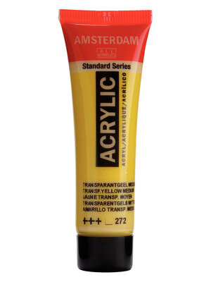 Royal Talens Amsterdam Standard Series Acrylverf Tube 20 ml - Transparantgeel Middel 272