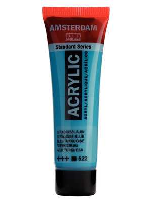 Amsterdam Acrylverf - 20 ml - Turkooisblauw 522 Amsterdam Acrylverf - 20 ml - Turkooisblauw 522