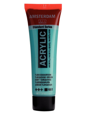 Amsterdam Acrylverf - 20 ml - Turkooisgroen 661 Amsterdam Acrylverf - 20 ml - Turkooisgroen 661