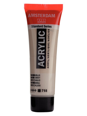 Royal Talens Amsterdam Standard Series Acrylverf Tube 20 ml - Warmgrijs 718 Royal Talens Amsterdam Standard Series Acrylverf Tube 20 ml - Warmgrijs 718
