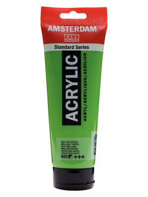 Royal Talens Amsterdam Standard Series Acrylverf Tube 250 ml - Briljantgroen 605 Royal Talens Amsterdam Standard Series Acrylverf Tube 250 ml - Briljantgroen 605