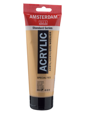 Royal Talens Amsterdam Standard Series Acrylverf Tube 250 ml - Lichtgoud 802 Royal Talens Amsterdam Standard Series Acrylverf Tube 250 ml - Lichtgoud 802
