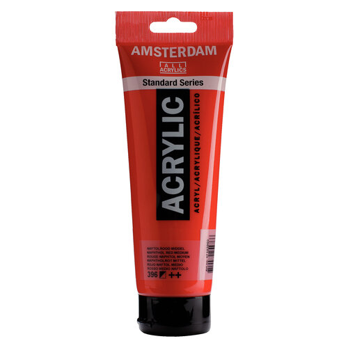 Royal Talens Amsterdam Standard Series Acrylverf Tube 250 ml - Naftolrood Middel 396