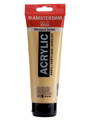 Royal Talens Amsterdam Standard Series Acrylverf Tube 250 ml - Napelsgeel Donker 223 Royal Talens Amsterdam Standard Series Acrylverf Tube 250 ml - Napelsgeel Donker 223