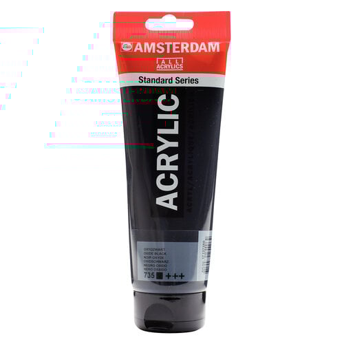 Royal Talens Amsterdam Standard Series Acrylverf Tube 250 ml - Oxydzwart 735