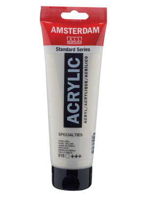 Royal Talens Amsterdam Standard Series Acrylverf Tube 250 ml - Parelgeel 818 Royal Talens Amsterdam Standard Series Acrylverf Tube 250 ml - Parelgeel 818