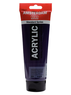 Royal Talens Amsterdam Standard Series Acrylverf Tube 250 ml - Permanentblauwviolet 568 Royal Talens Amsterdam Standard Series Acrylverf Tube 250 ml - Permanentblauwviolet 568