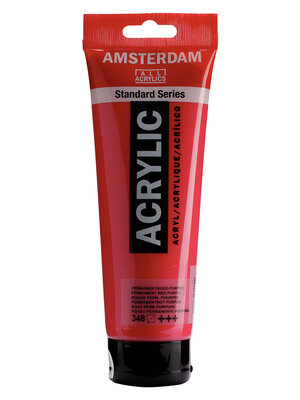 Royal Talens Amsterdam Standard Series Acrylverf Tube 250 ml - Permanentrood Purper 348