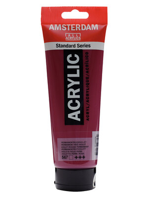 Royal Talens Amsterdam Standard Series Acrylverf Tube 250 ml - Permanentroodviolet 567 Royal Talens Amsterdam Standard Series Acrylverf Tube 250 ml - Permanentroodviolet 567